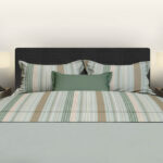 Laken katoen 240x300 dax mineral met kussenslopen