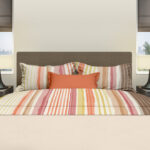 laken katoen 240x300 donnie coral met kussenslopen