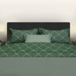 Flanel Lakenset 240x300 2 persoons incl slopen Murad green