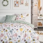 Flanel dekbedovertrek - 240 x 220 - multi flower