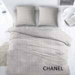 Katoen Laken 2 persoons 240x300 met kussenslopen CHANEL taupe