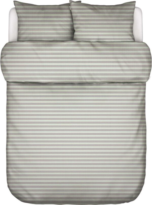 MARC O'POLO Faas Dekbedovertrek Vivid Green - Lits-Jumeaux XL – 260x200/220 cm - Afbeelding 2