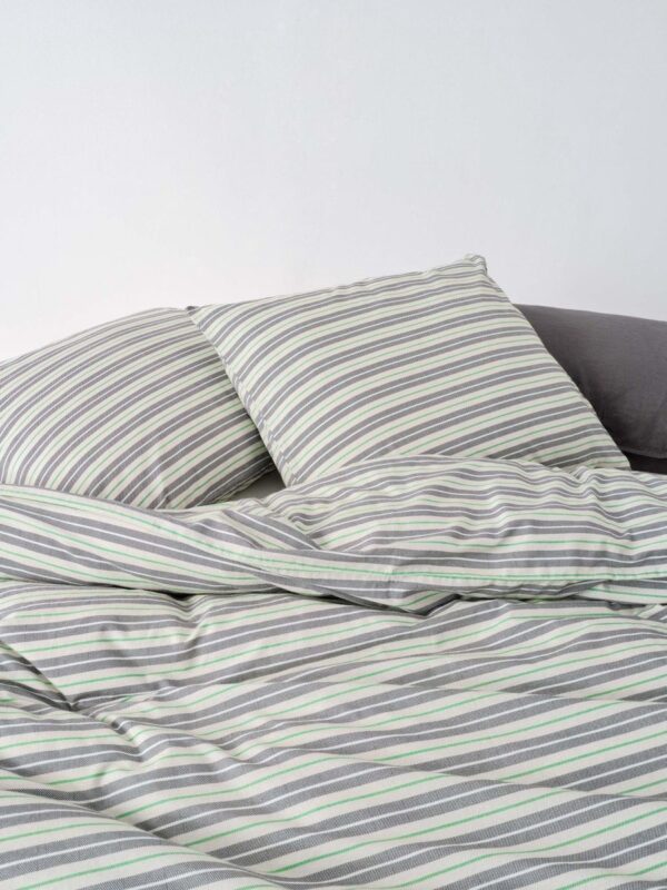 MARC O'POLO Faas Dekbedovertrek Vivid Green - Lits-Jumeaux XL – 260x200/220 cm