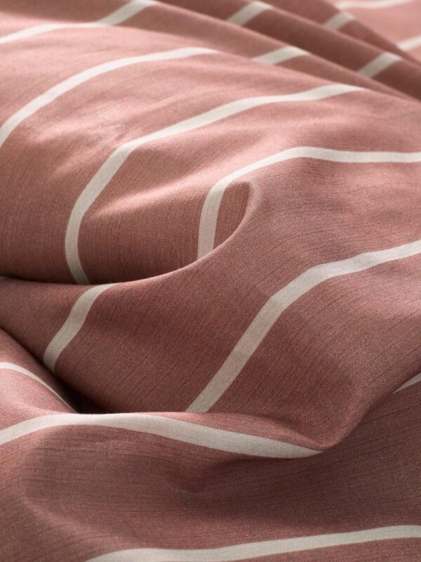 MARC O'POLO Torsken Dekbedovertrek Earth red - Lits-jumeaux XL – 260x200/220 cm + 2 kussenslopen 60x70 cm - Afbeelding 2