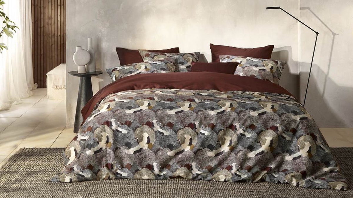 De Witte Lietaer Goliath Dekbedovertrek – Lits-jumeaux – 240×200/220 cm – Bordeaux