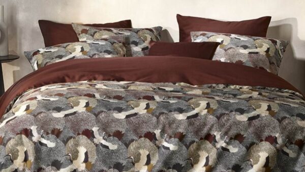 De Witte Lietaer Goliath Dekbedovertrek - Lits-jumeaux - 240x200/220 cm - Bordeaux - Afbeelding 2