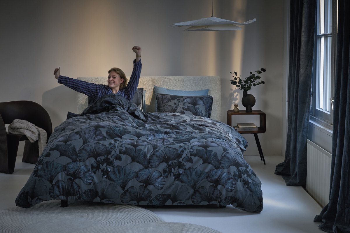 Beddinghouse Presca dekbedovertrek - Eenpersoons - 140 x 200/220 cm - Blauw