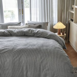 Beddinghouse Ivan dekbedovertrek - Lits-Jumeaux - 240 x 200/220 cm - Zwart