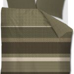 Beddinghouse Fera dekbedovertrek - Lits-Jumeaux - 240 x 200/220 cm - Groen