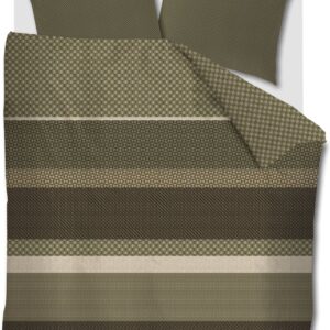 Beddinghouse Fera dekbedovertrek - Lits-Jumeaux - 240 x 200/220 cm - Groen