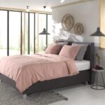 YELLOW Chambray Dekbedovertrek - 240x200/220 cm - Mandarin Red