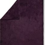 Luxe Bordeaux Polyvelvet Plaid 130x160 cm - Effen Design
