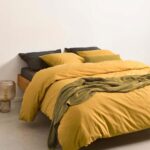 MARC O'POLO Senja Dekbedovertrek Golden yellow - XL – 260x200/220 cm
