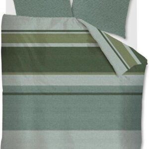 At Home by BeddingHouse Comprise Dekbedovertrek - 240x200/220 cm - Groen