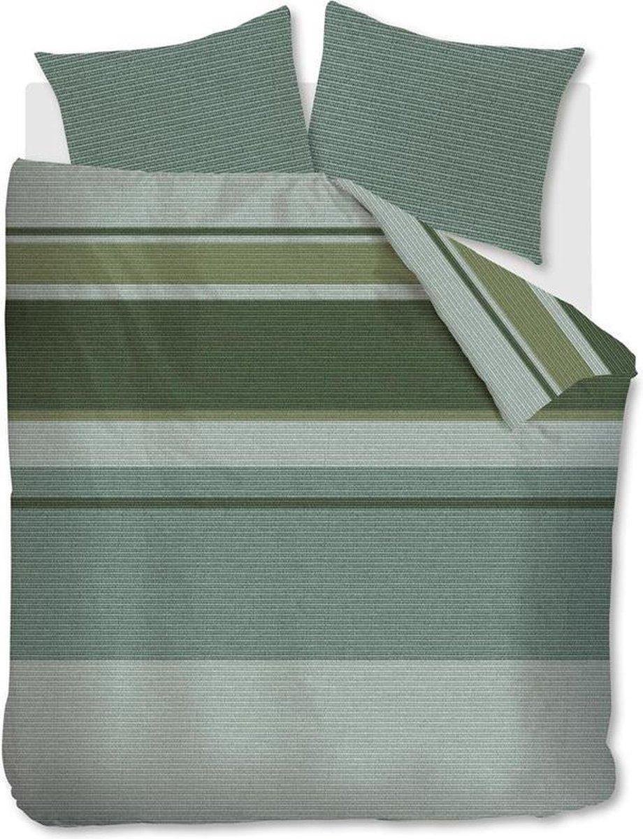 At Home by BeddingHouse Comprise Dekbedovertrek - 240x200/220 cm - Groen
