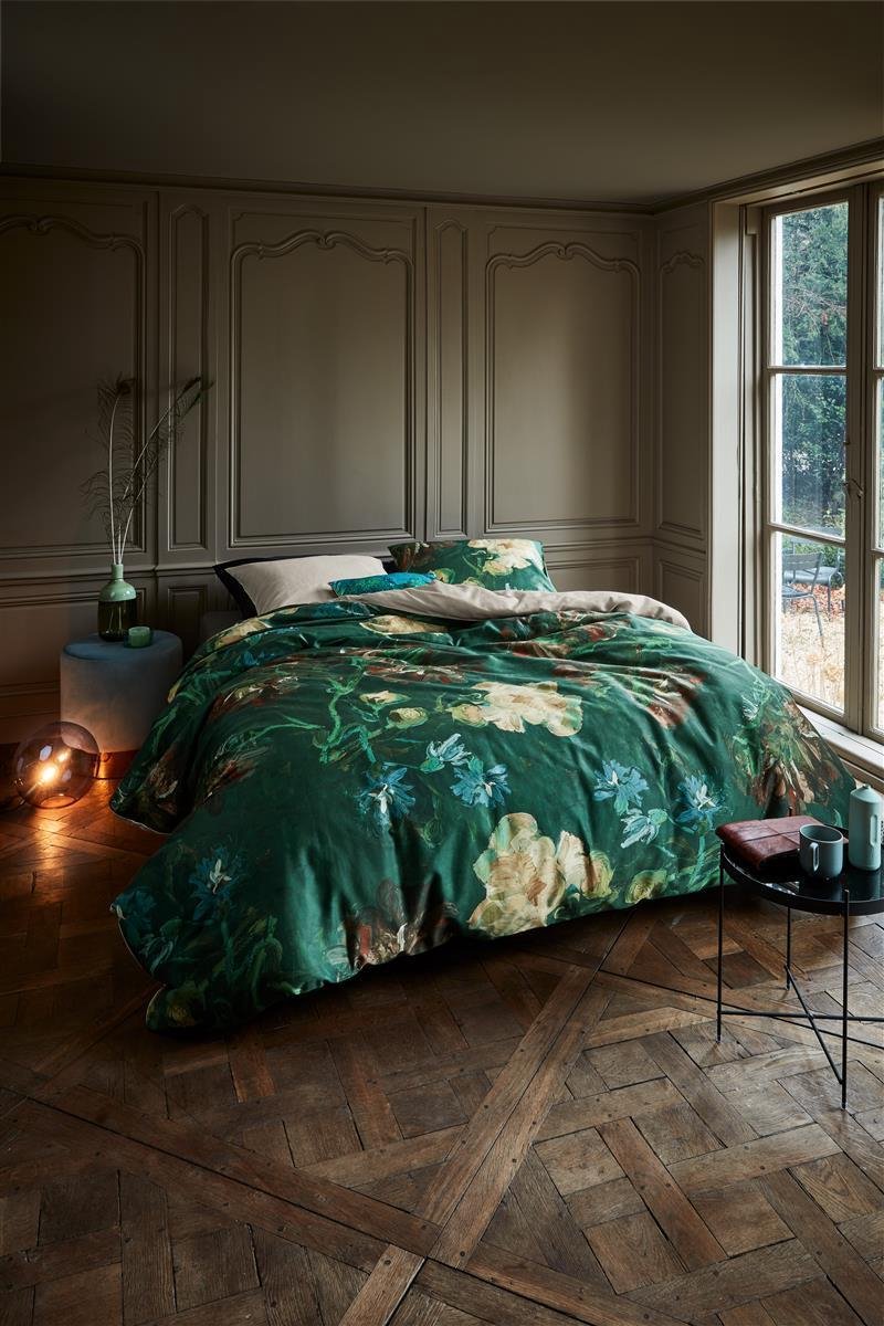 Beddinghouse x Van Gogh Museum Peonies dekbedovertrek - 240x200/220 - Groen