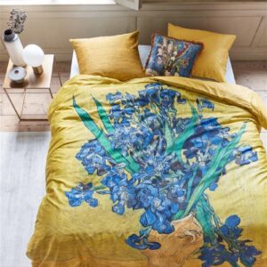 Beddinghouse x Van Gogh Museum Irises dekbedovertrek - 240x200/220 - Geel
