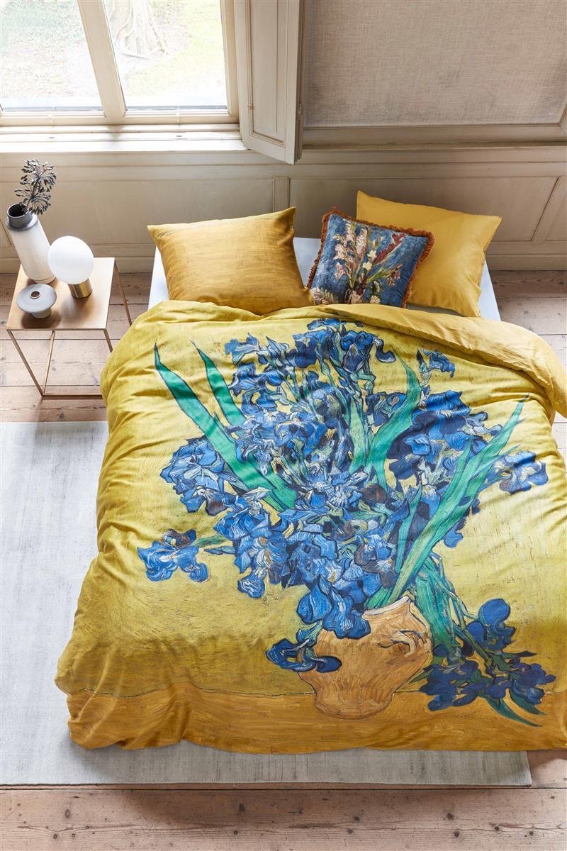 Beddinghouse x Van Gogh Museum Irises dekbedovertrek - 240x200/220 - Geel