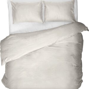 Primaviera Deluxe Egyptisch Katoen Dekbedovertrek - 240X200/260 + 2 x kussenslopen 60x70 - Creme