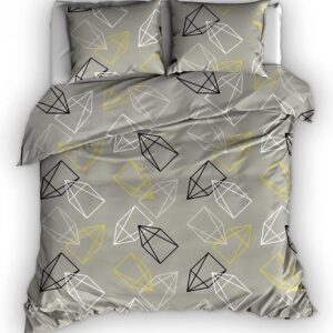 Satin d'Or dekbedovertrek Rocket Beige Lime-240x200/220