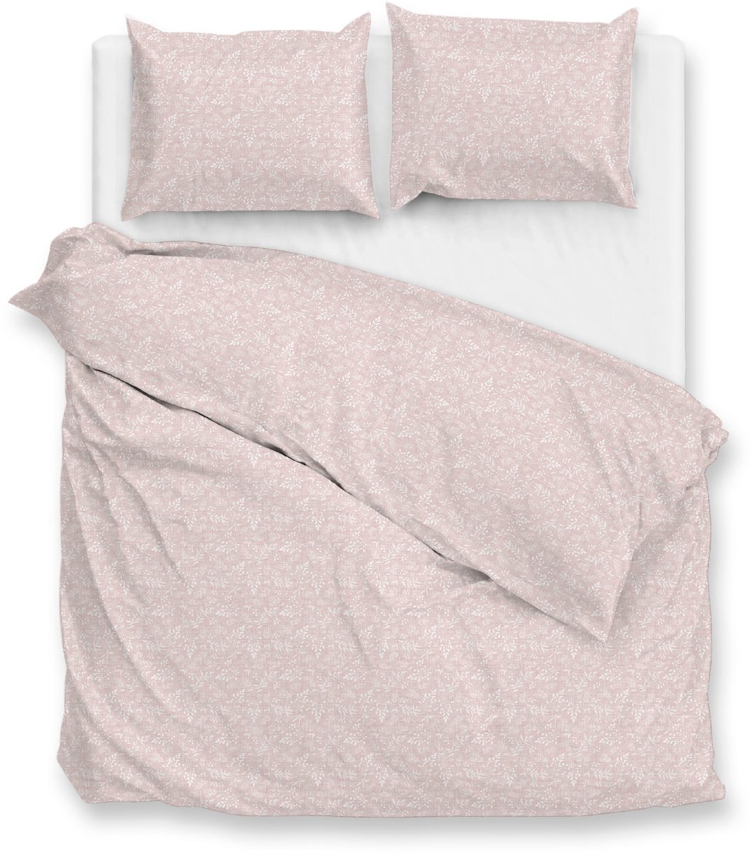 Zohome Dekbedovertrek Petali di Lino - Deken - 100% Katoen - Bloemen - 240x220 + 2 slopen 60/70 cm