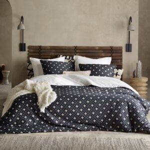 De Witte Lietaer Dekbedovertrek Katoen Satijn Hero - Eenpersoons - 140 x 200/220 cm - Blauw