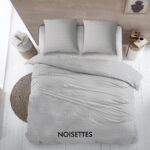 Percalino Home Paris - Noisettes - Dekbedovertrek 240x220 cm - gris