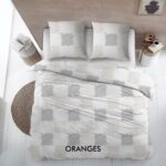 Percalino Home Paris - ORANGES - Dekbedovertrek 240x220 cm taupe