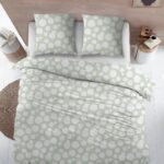 Percalino Dekbedovertrek - Green Bollen Perkalkatoen - B 240 x L 220 cm -