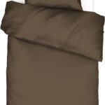ESSENZA Minte Dekbedovertrek Cafe Noir - Eenpersoons – 140x200/220 cm
