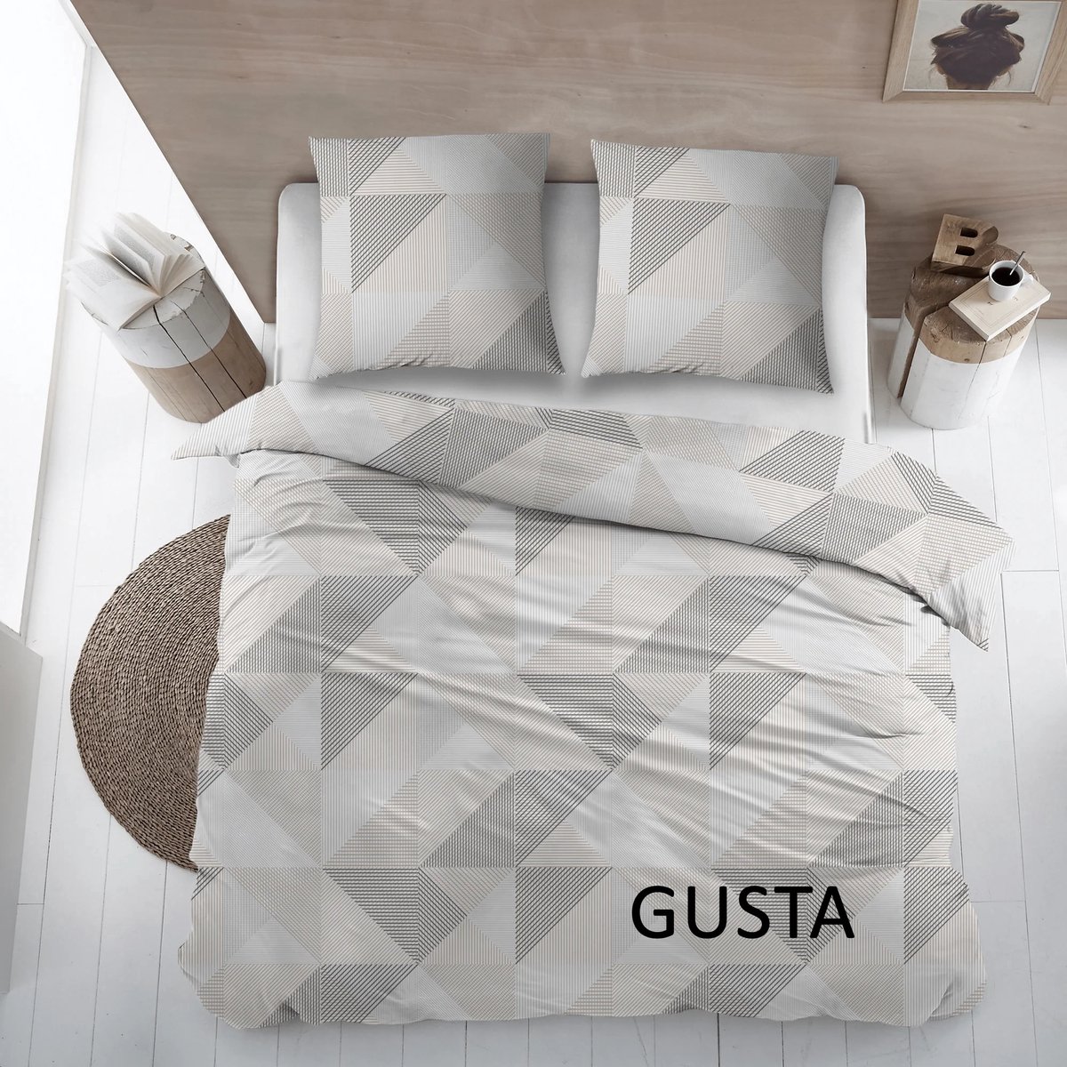 Flanel laken GUSTA 240 x 300 met slopen