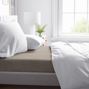 Laken Flanel - Taupe - 260x250