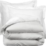 De Witte Lietaer Dekbedovertrek Katoen Perkal Bumblebee - 240 x 220 cm - Zilver