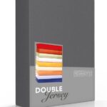 Romanette Standaard hoeslaken - Maat: 180 x 200/210/220 cm - Jersey - Antraciet - Romanette - Maat: 180 x 200/210/220 cm