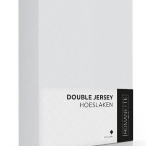 Romanette Hoeslaken Double Jersey Zilver-140/150 x 200/210/220 cm