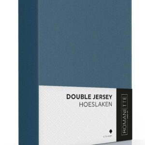 Romanette Double jersey Teal 100% katoen 1-persoons 80/90/100x200/210/220