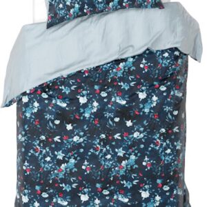 De Witte Lietaer Dekbedovertrek Arabella Powder Blue - 140 x 200/220 + 60 x 70 cm - Katoen Satijn