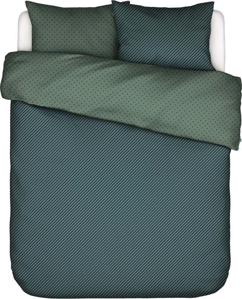 Covers&Co dekbedovertrek No Stripes No Glory green - (240x200/220 cm incl. 2 slopen)