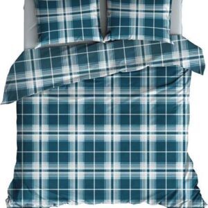 Satin d'Or Banff - Dekbedovertrek - 240x200/220 cm + 2 kussenslopen 60x70 cm - Teal