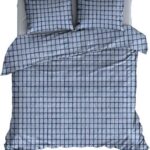 Romanette Metallica - Dekbedovertrek - 240x200/220 cm + 2 kussenslopen 60x70 cm - Denimblue