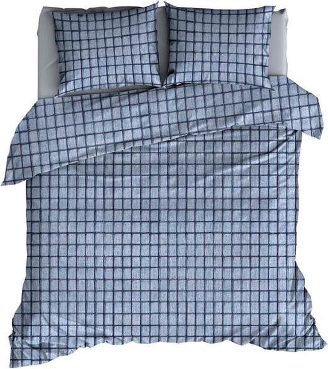 Romanette Metallica - Dekbedovertrek - 240x200/220 cm + 2 kussenslopen 60x70 cm - Denimblue
