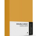 Romanette Double Jersey 100% katoen kingsize oker Hoeslaken 200/220 x 200/210/220
