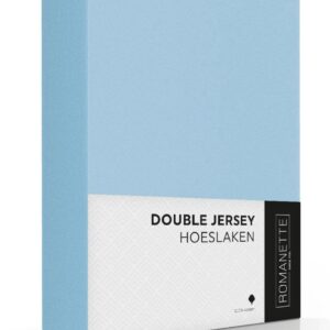Luxe Dubbel Jersey Hoeslaken - Blauw