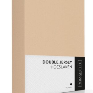 Romanette Hoeslaken Double Jersey Camel 80/90/100 x 200/210/220 cm