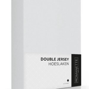 Luxe Dubbel Jersey Hoeslaken - Zilver