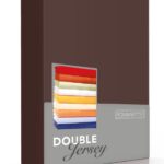 Romanette Zachte Dubbel Jersey Hoeslaken Eenpersoons (80/90/100x200/210/220) - Bruin