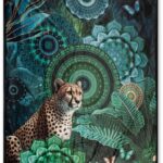HIP Plaid 130x160 cm - Mandala en Luipaard Print