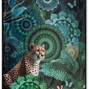HIP Plaid 130x160 cm - Mandala en Luipaard Print