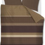 Beddinghouse Fera dekbedovertrek - Lits-Jumeaux - 240 x 200/220 cm - Bruin