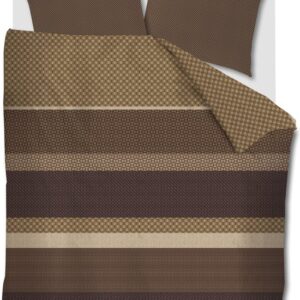 Beddinghouse Fera dekbedovertrek - Lits-Jumeaux - 240 x 200/220 cm - Bruin
